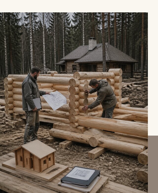 Проектирование и строительство домов из бревна в Оренбурге
