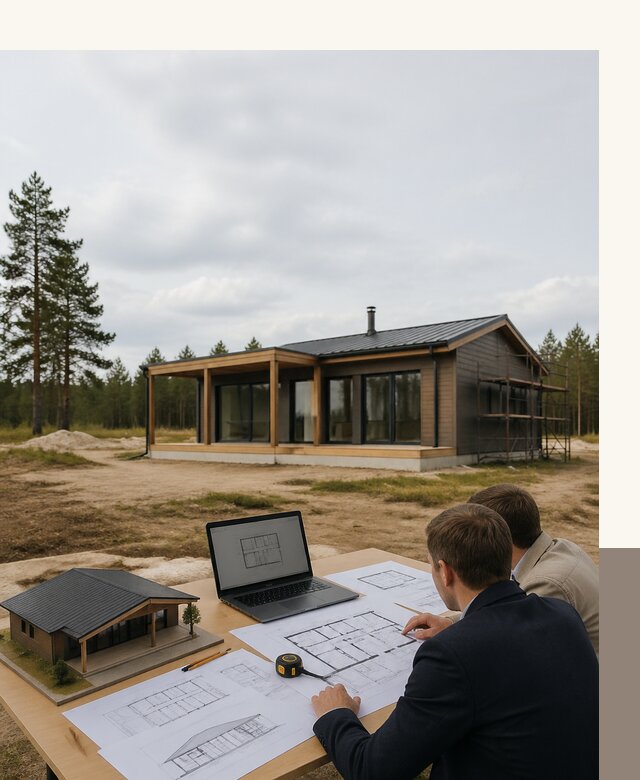 Проектирование и разработка домов 10 на 10 с террасой в Оренбурге